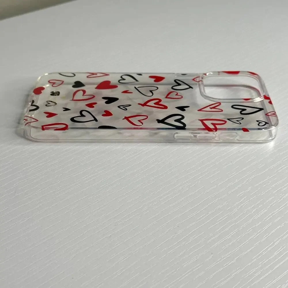 Kate Spade Hearts Clear Resin iPhone 13 Pro Case